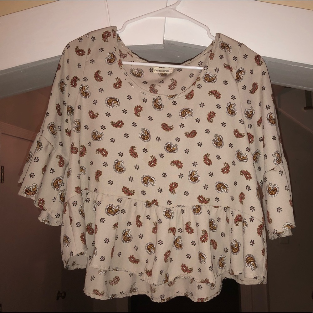 Peach Royal Top
